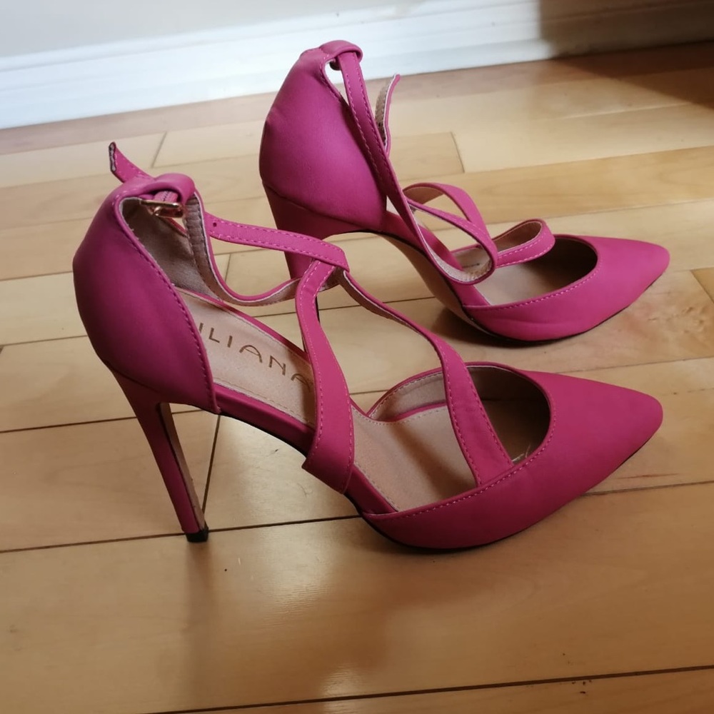Hot pink high heels for date night/party